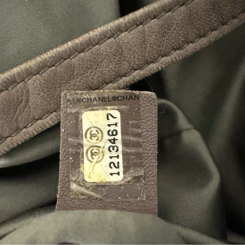 Chanel Caviar Leather Pocket in the City Satchel